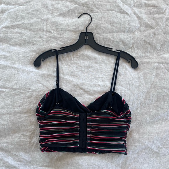 House of Harlow 1960 X Revolve Tania Pants and Arnound Top in Noir Stripe - Picture 10 of 15